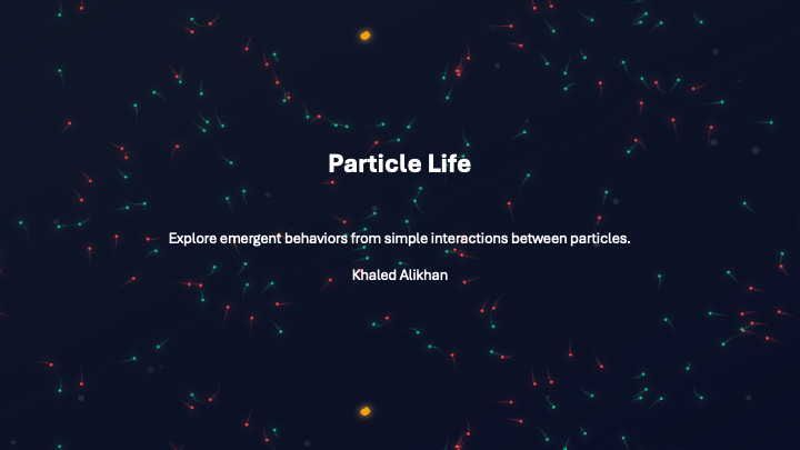 Emergent Particle Life Screenshot